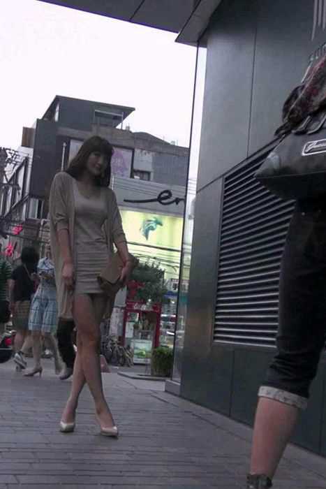 街拍视频00010十厘米高跟性感妹子像是在约炮